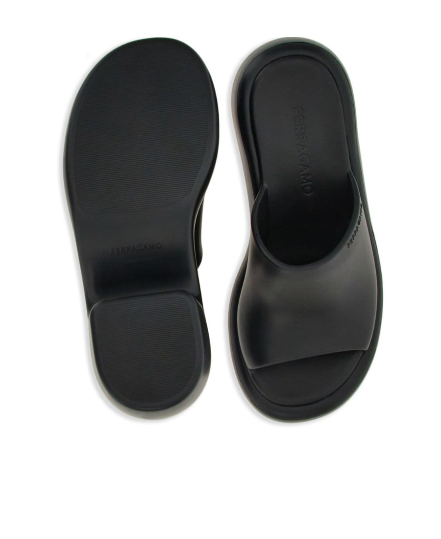 Ferragamo Chunky Slider In Black