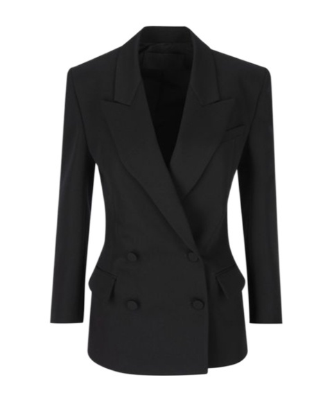 Valentino Giacca Solid Grisaill In Black