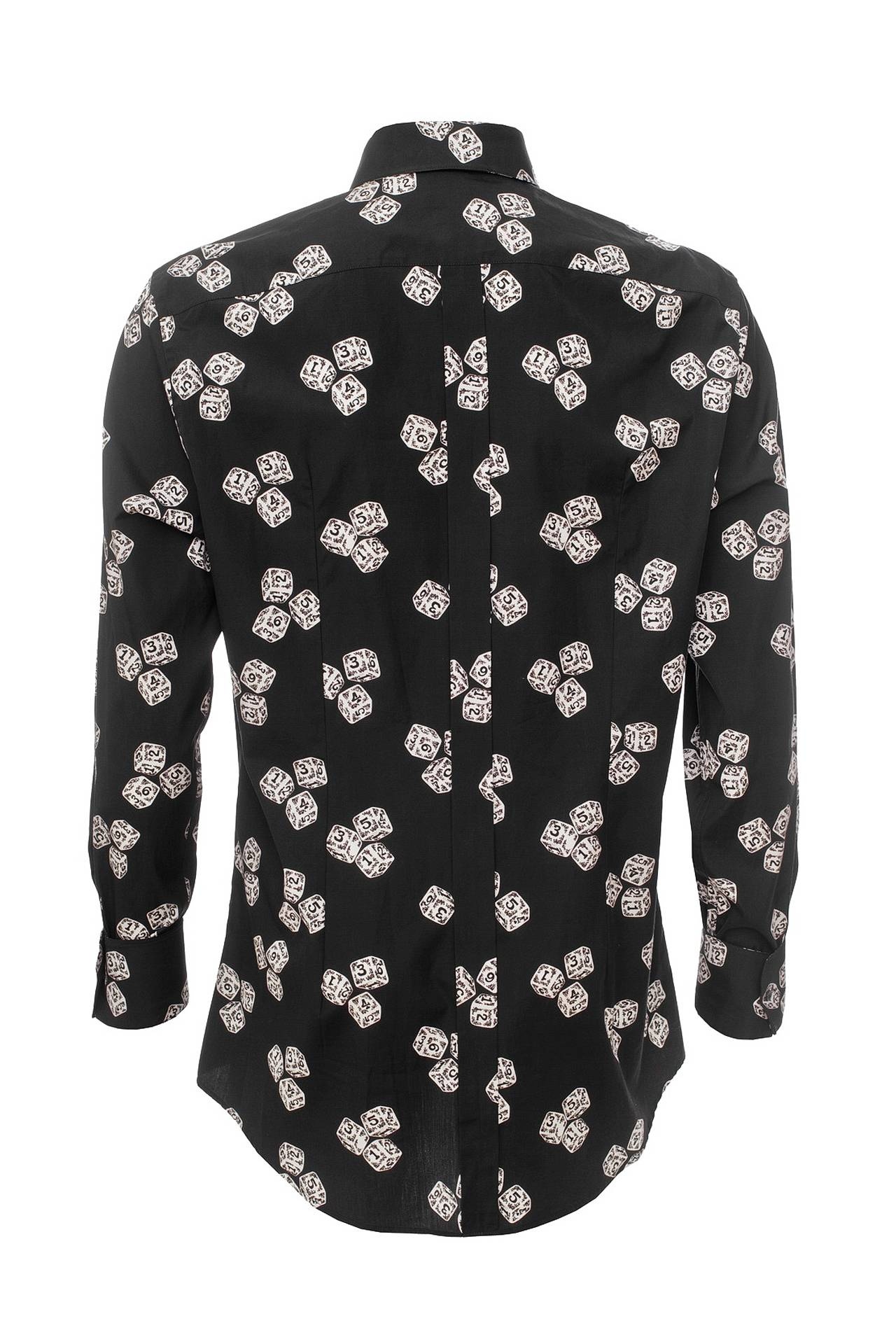DOLCE & GABBANA PRINTED LONG-SLEEVED SHIRT