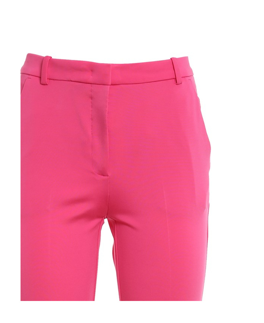 Pinko Cropped Tailored Trousers In Pink