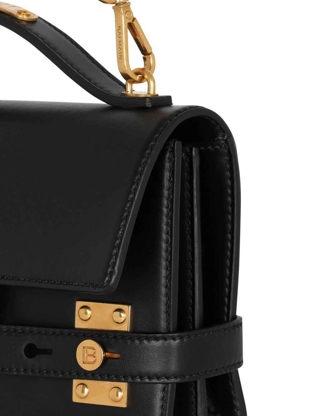 BALMAIN SMOOTH LEATHER B-BUZZ 24 BAG