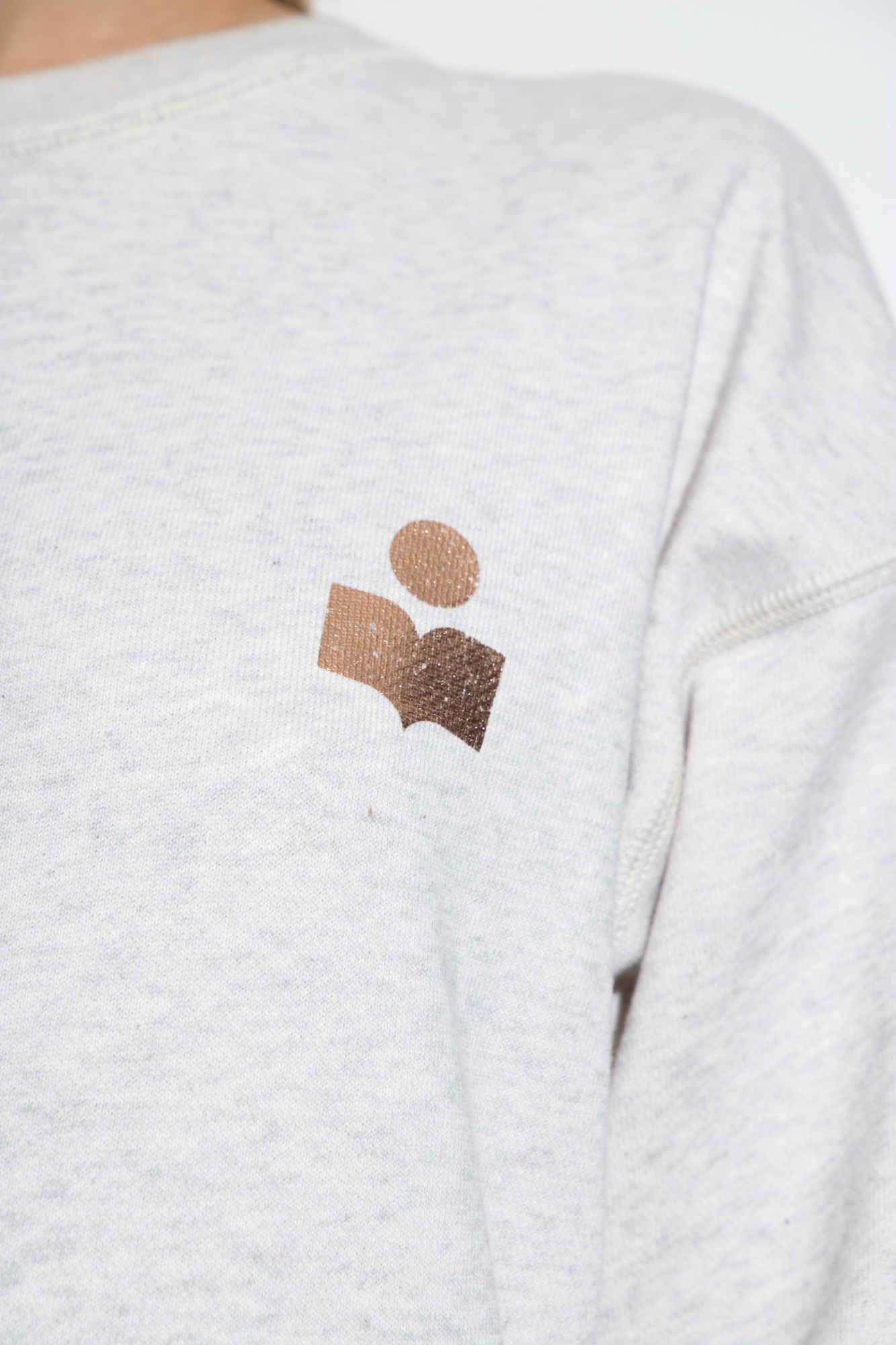 Isabel Marant Étoile Mobyla Logo Sweatshirt In White