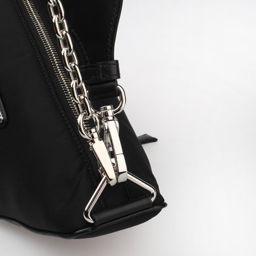 Prada Triangle Shoulder Bag In Black