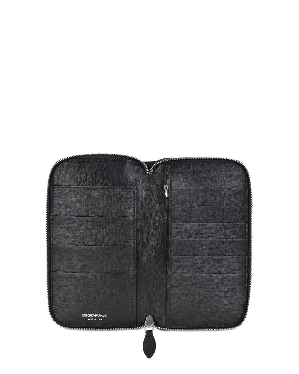 Emporio Armani Black And Gray Logo Details Handbag In Black