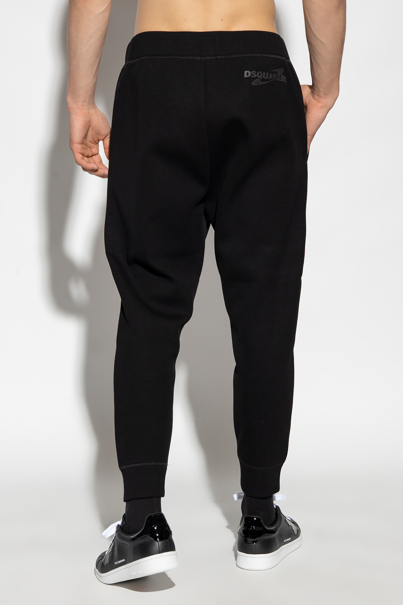Dsquared2 Logo-print Track Pants In Black