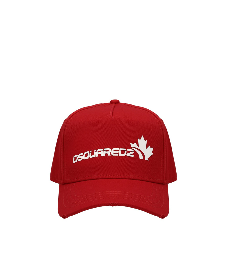 Dsquared2 Logo-embroidered Baseball Cap In Red