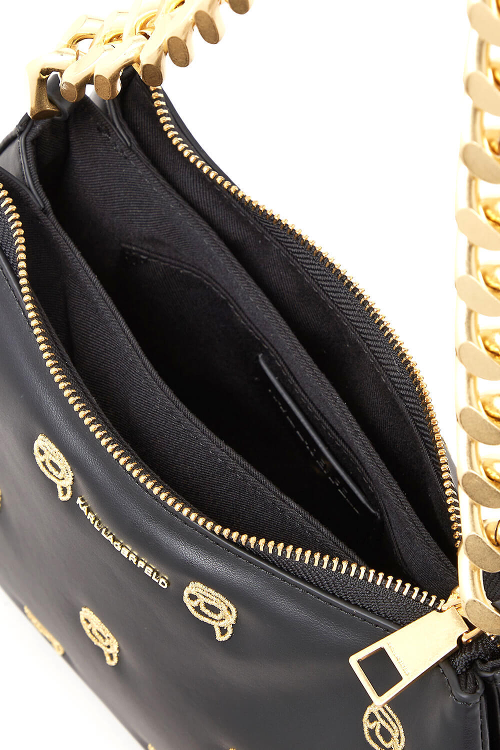 Karl Lagerfeld Small K/ikonik 2.0 Shoulder Bag In Black