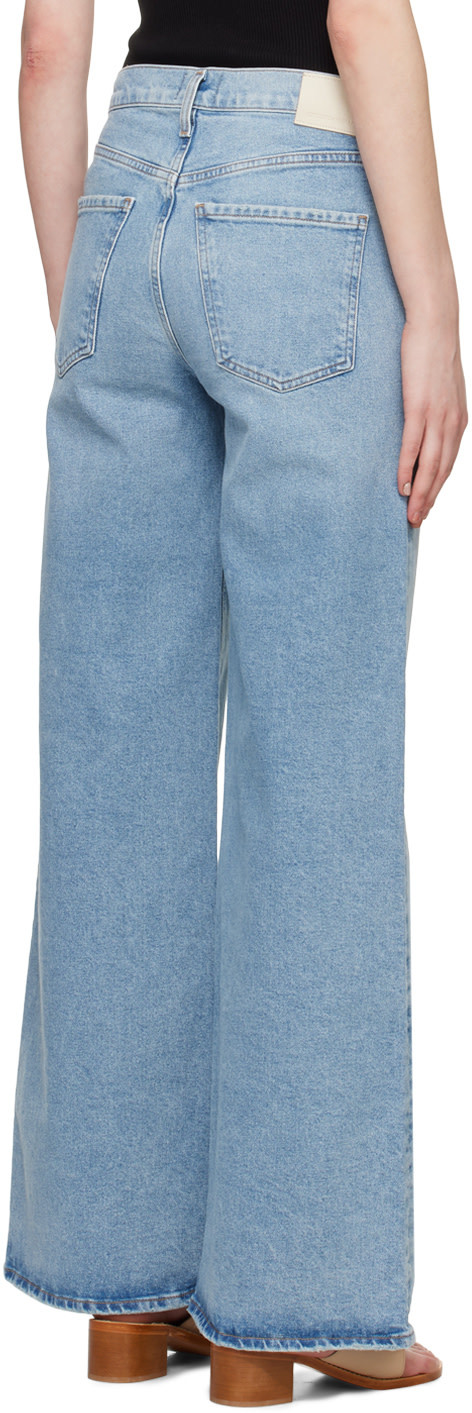 Citizens Of Humanity Denim Trousers With Belt Loops In Blue