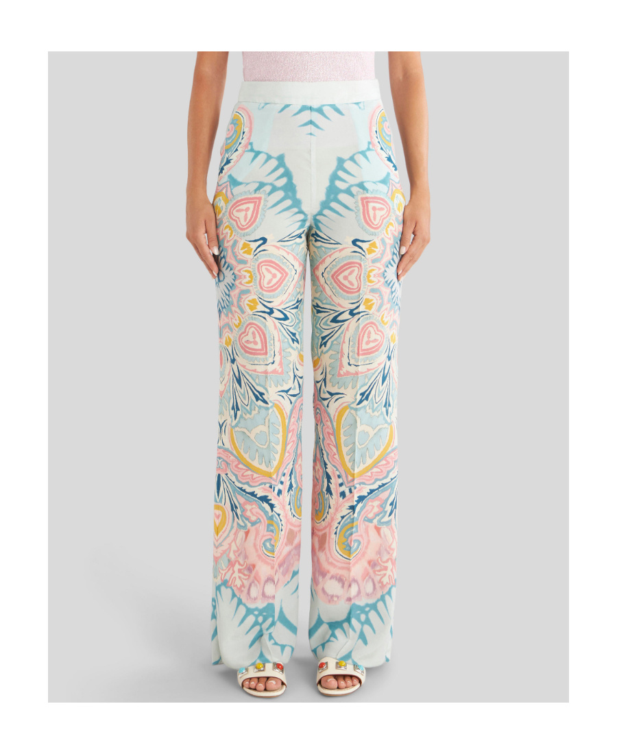 ETRO ETRO FLORAL-PATTERN WIDE-LEG PANTS