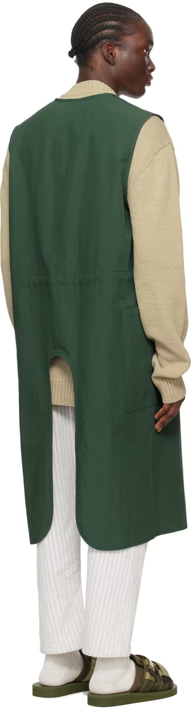 Craig Green Open Cardigan Vest In Green