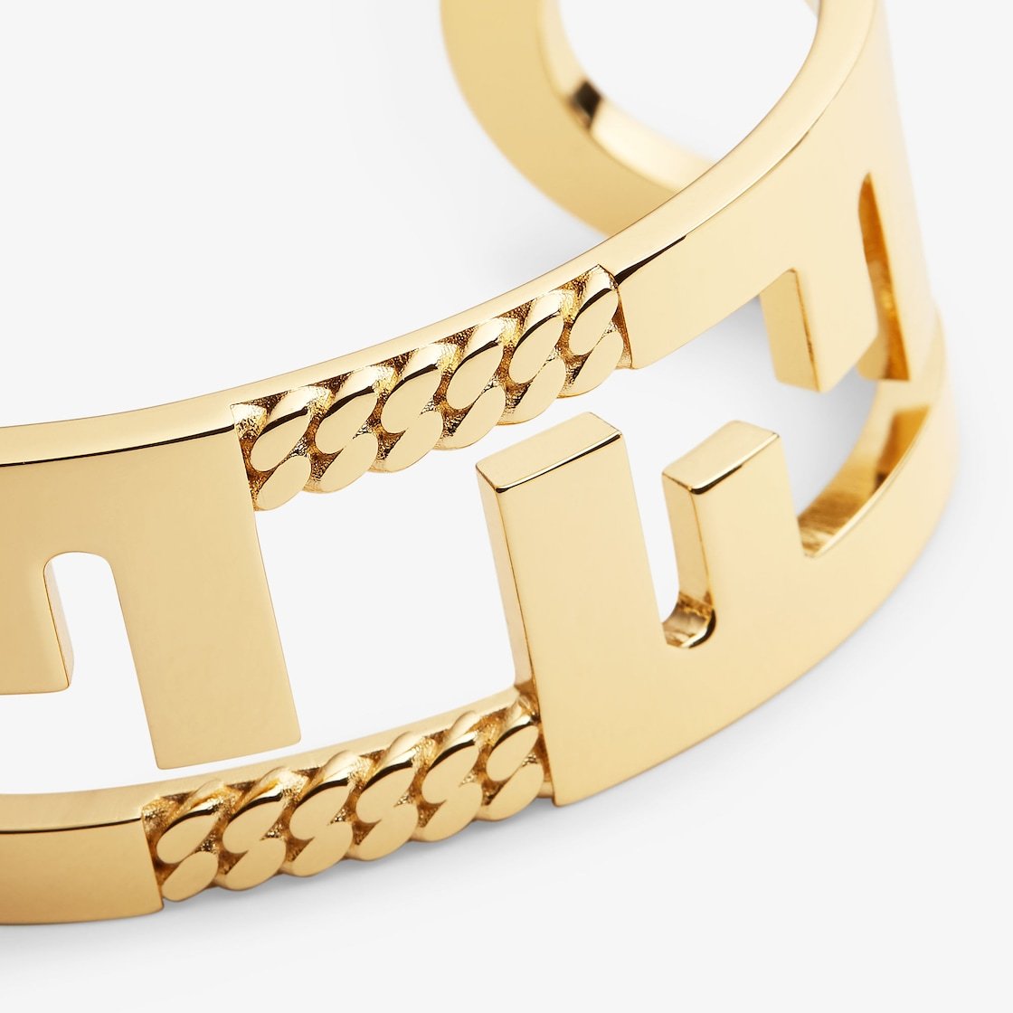 Fendi Forever Bangle In Yellow