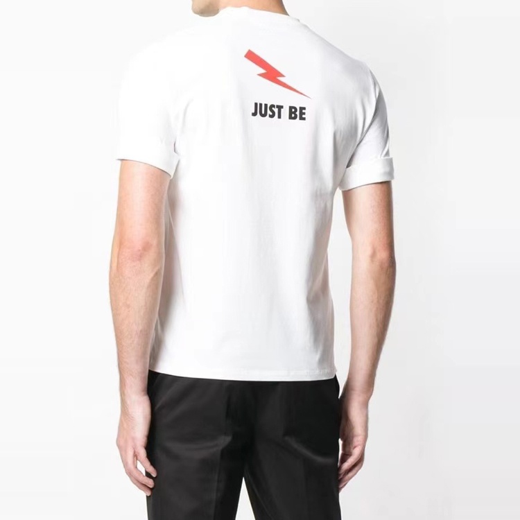 Neil Barrett Lightning Pattern T-shirt In White