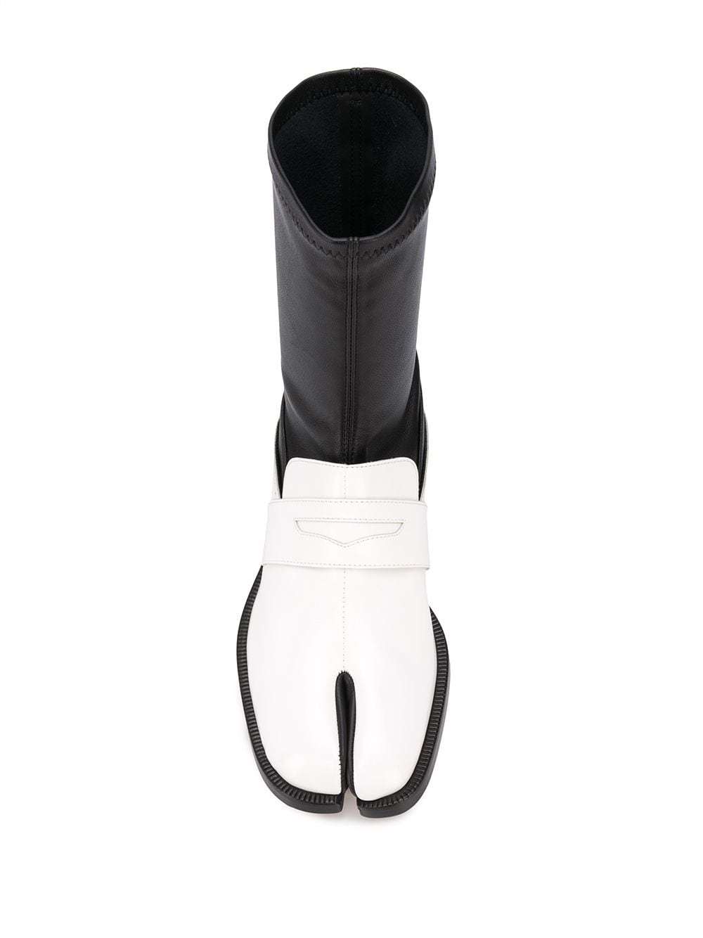 Maison Margiela Tabi Loafer Boots In Black