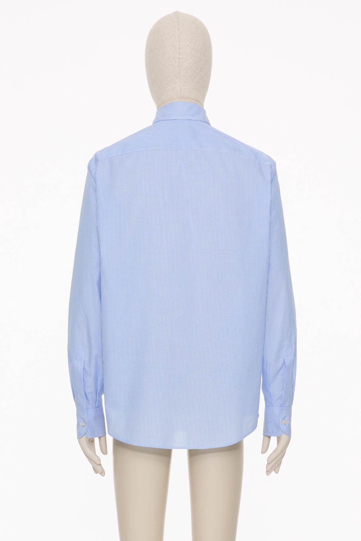 Valentino Vlogo Embroidered Long-sleeved Shirt In Blue