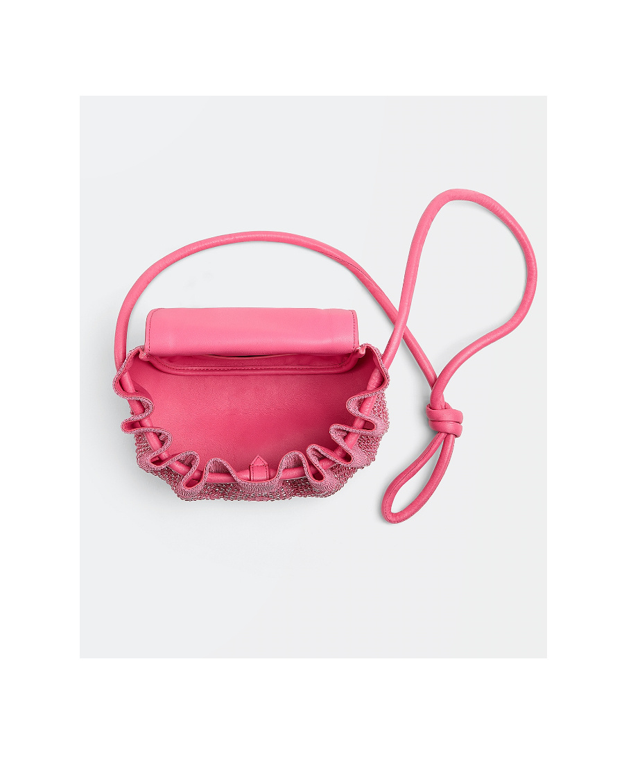 Bottega Veneta Beak Satchel Bag In Pink
