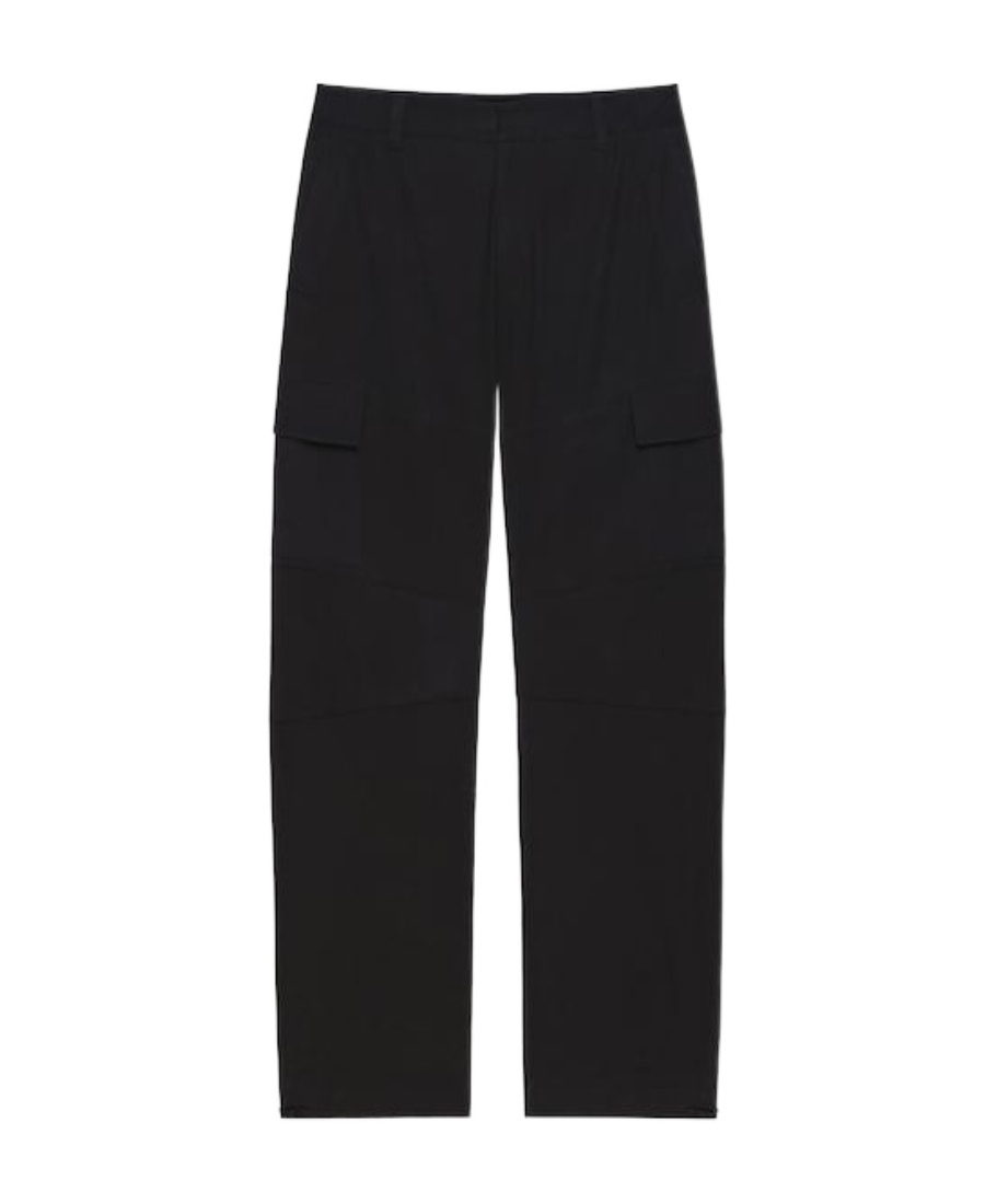 Givenchy Ripstop Cotton Cargo Trousers In Black