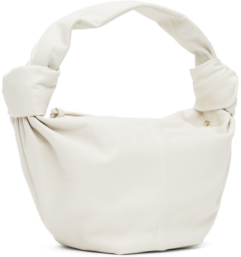 Bottega Veneta Double Knot Handbag In White