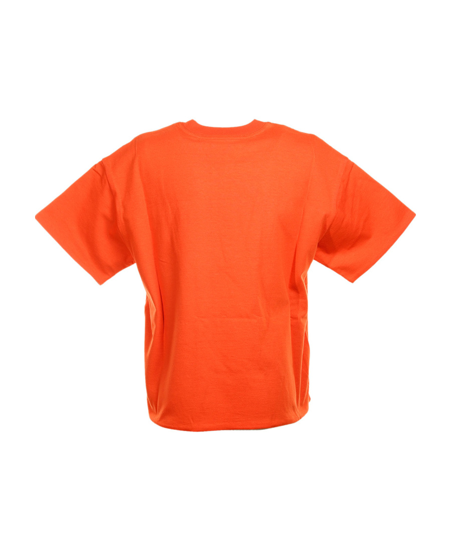 Bottega Veneta Short-sleeved T-shirt With Round Neck In Orange