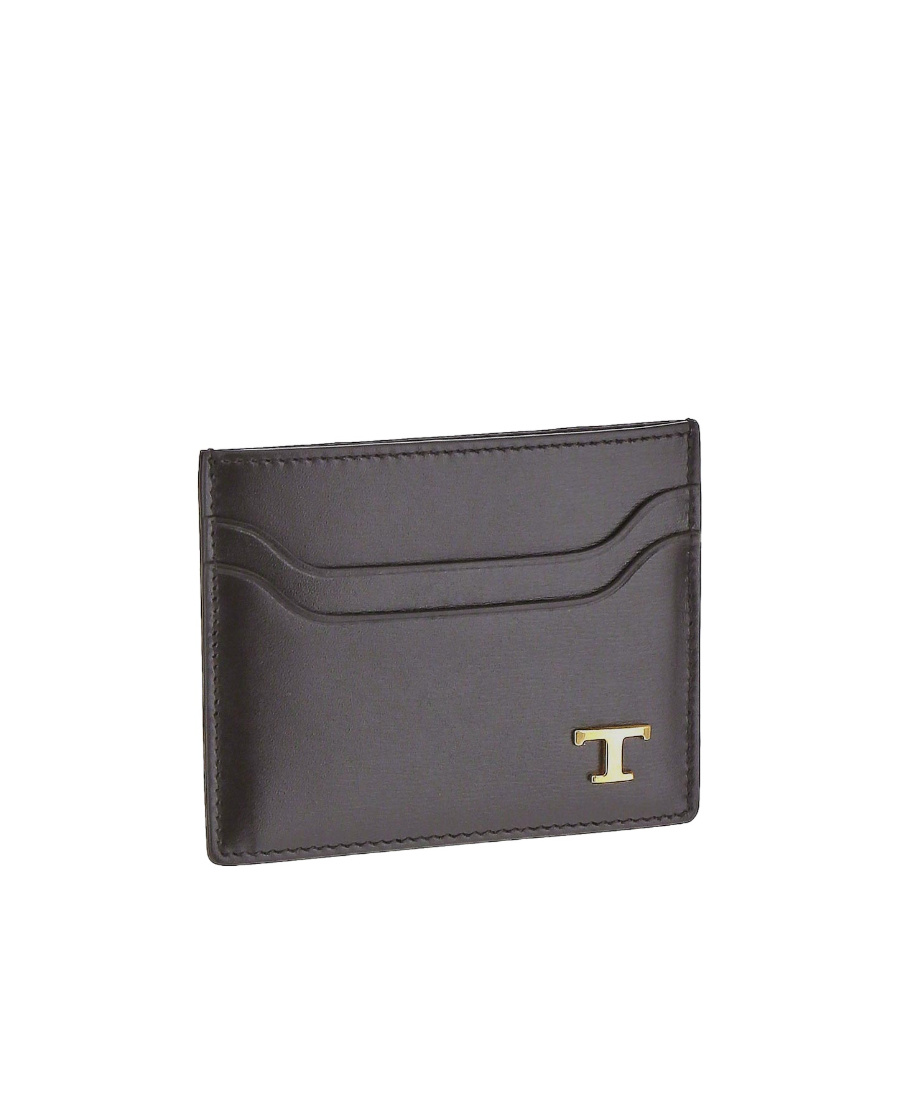 TOD'S TOD'S LOGO PLAQUE CARD HOLDER