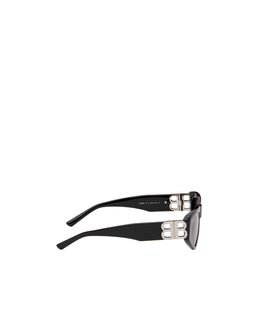 Balenciaga Eyewear Rectangular Frame Sunglasses In Black