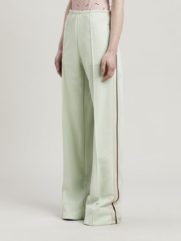 Shop Palm Angels Side Striped Track Trousers In White