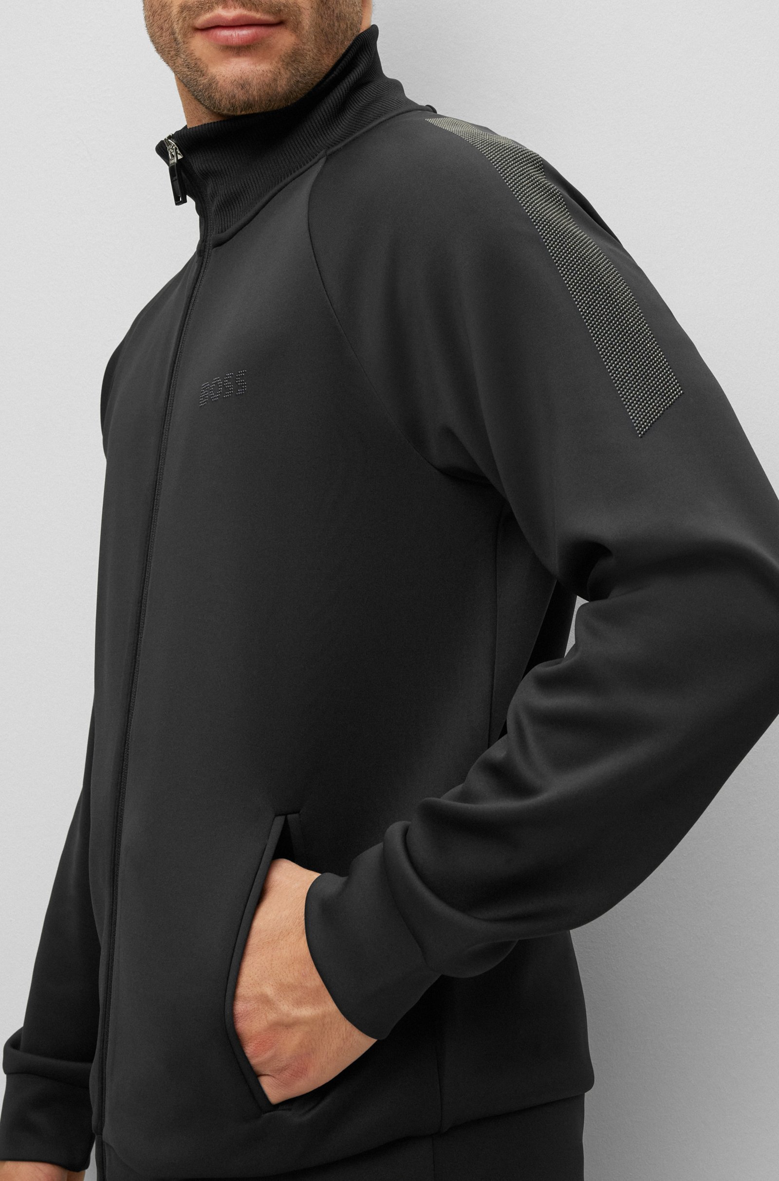 HUGO BOSS X MATTEO BERRETTINI ZIP-UP SWEATER