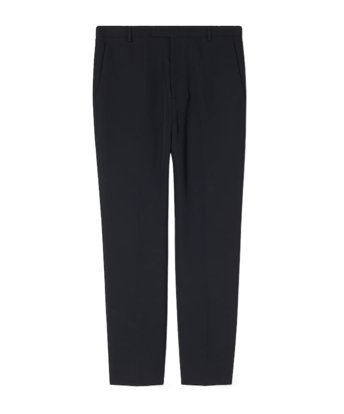 Gucci Logo-patch Tailored Trousers In Black
