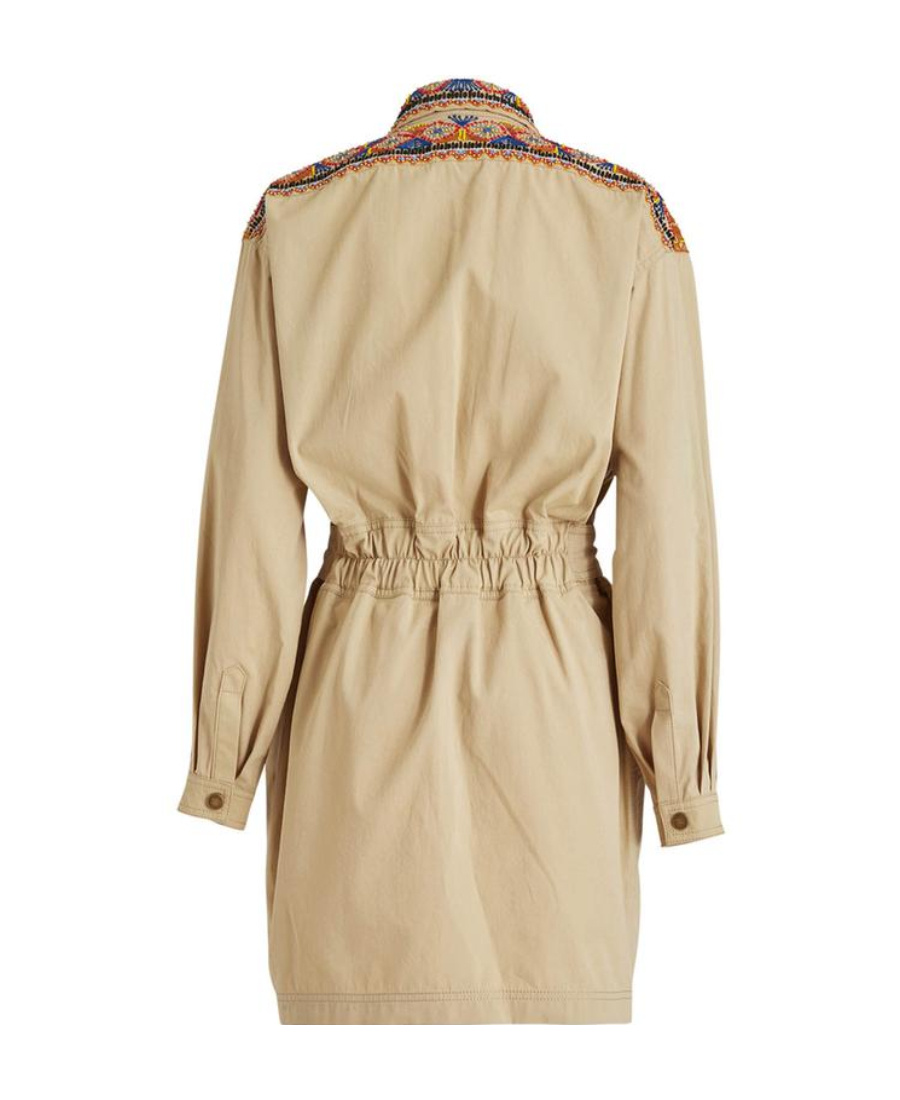 Etro Embroidered Mini Dress In Nude