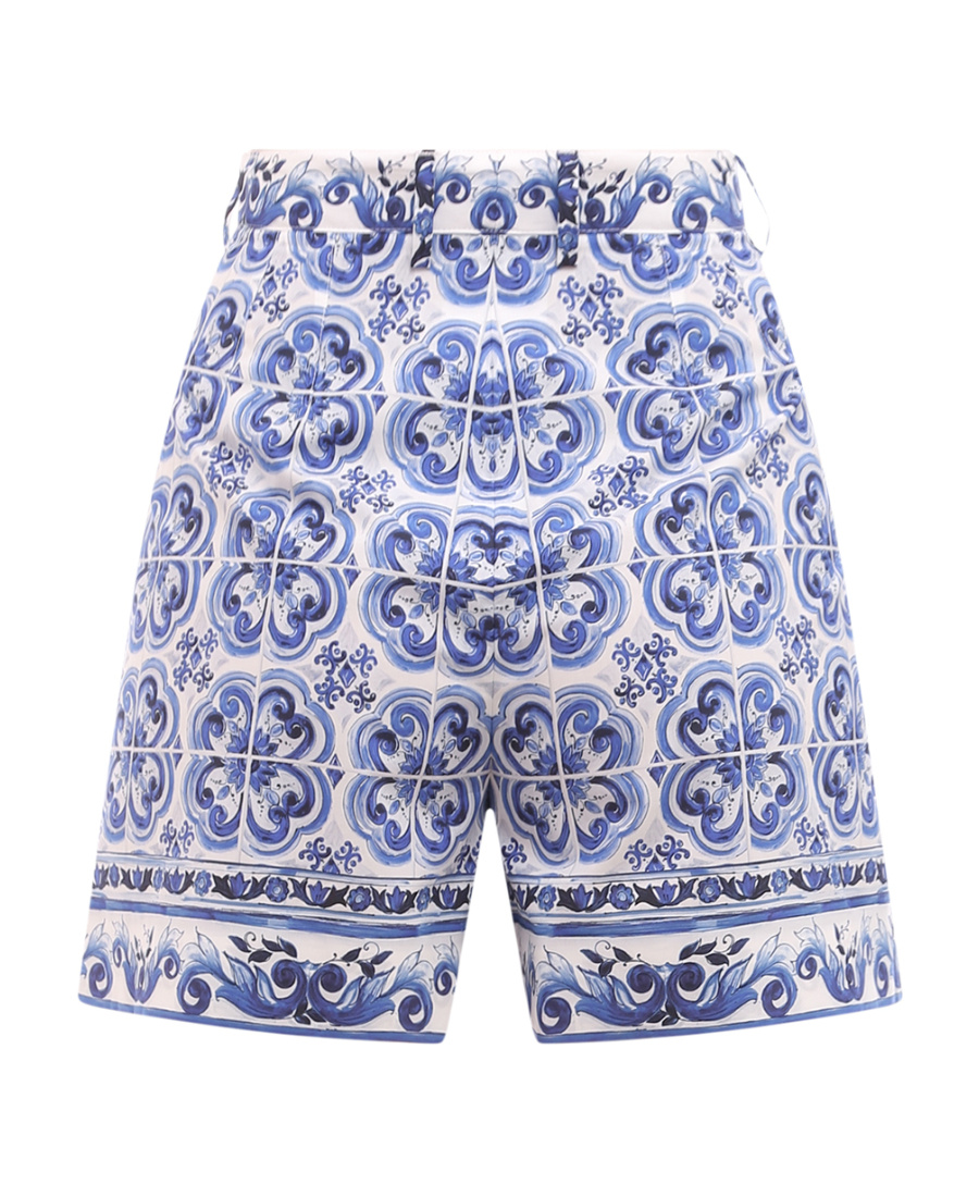 Dolce & Gabbana Majolica Print Tailored Shorts