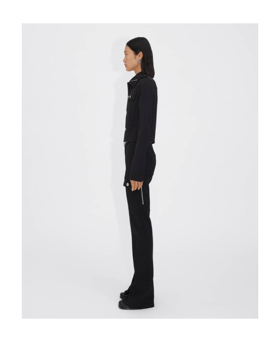 Bottega Veneta High-waist Cargo Trousers In Black