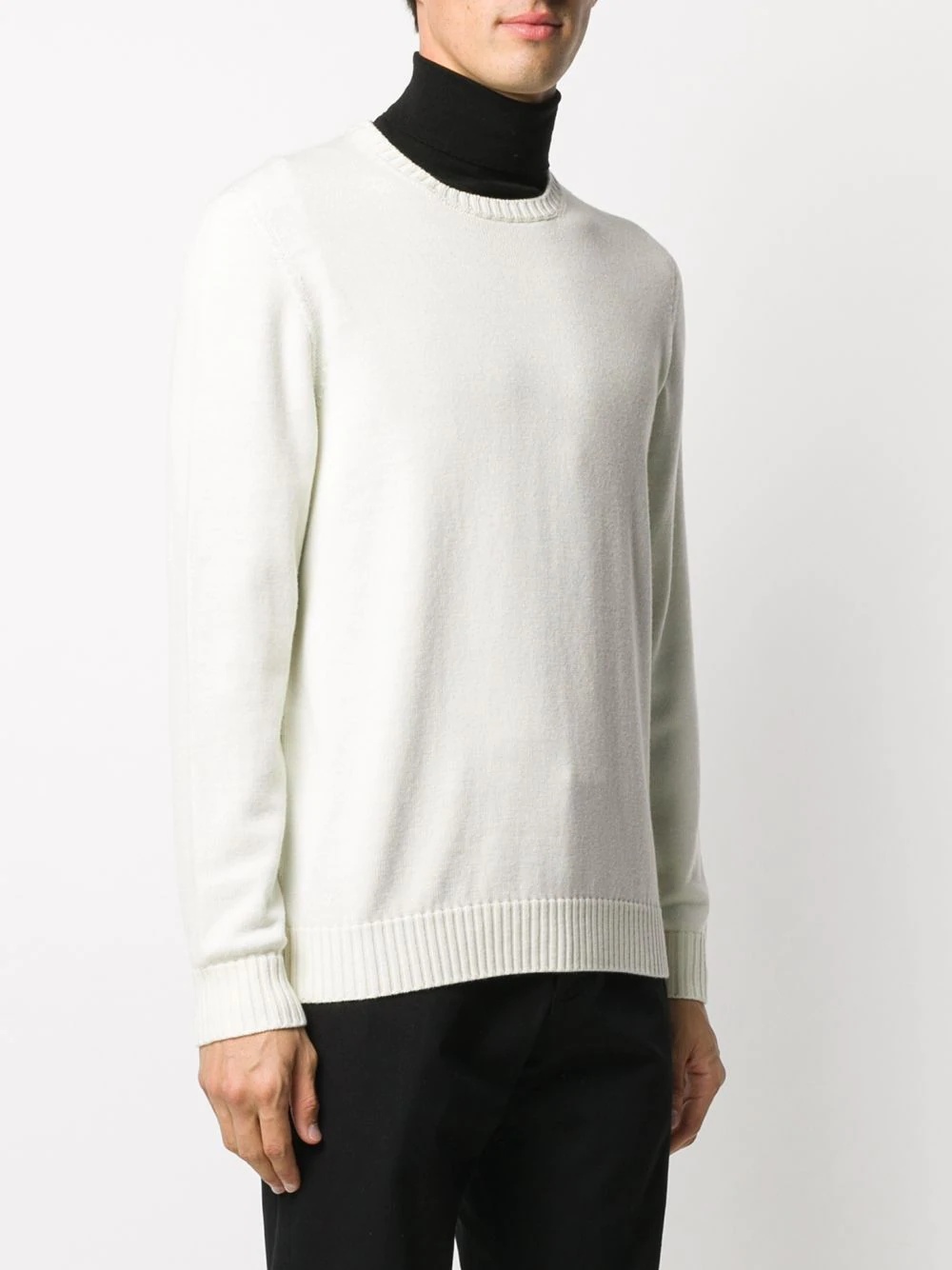 Drumohr Diamond-pattern Cotton Jumper In White