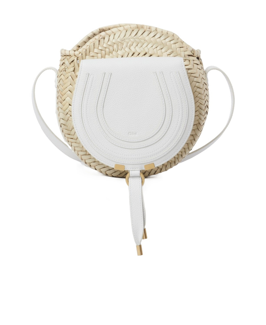 Chloé Marcie Satchel Bag In White