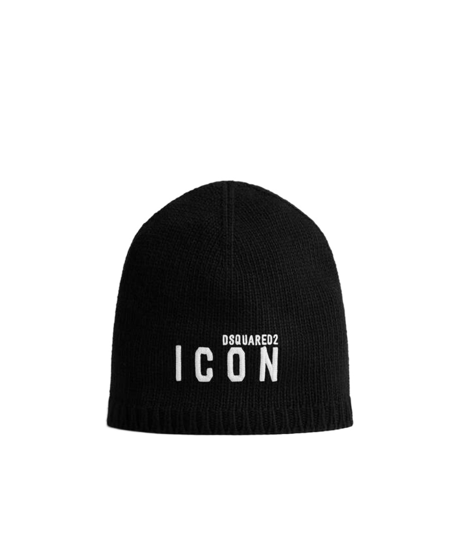 Dsquared2 Icon Beanie In Black