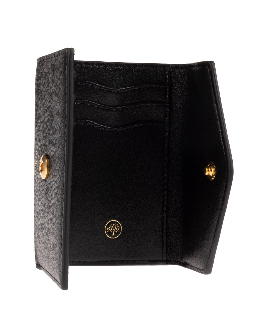 Mulberry 'folded Multi-card' Logo Wallet In Black