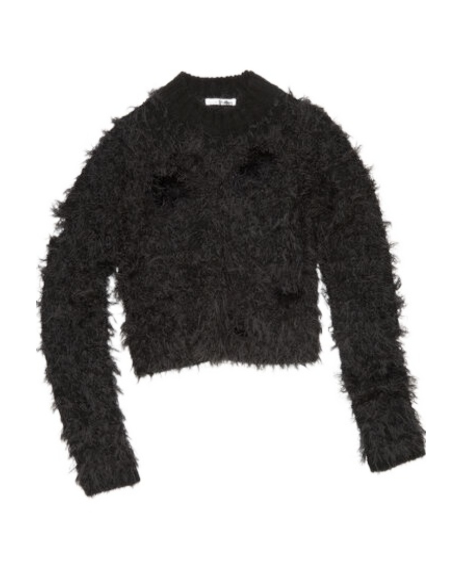 Acne Studios Cut-out Wool Jumper In Black