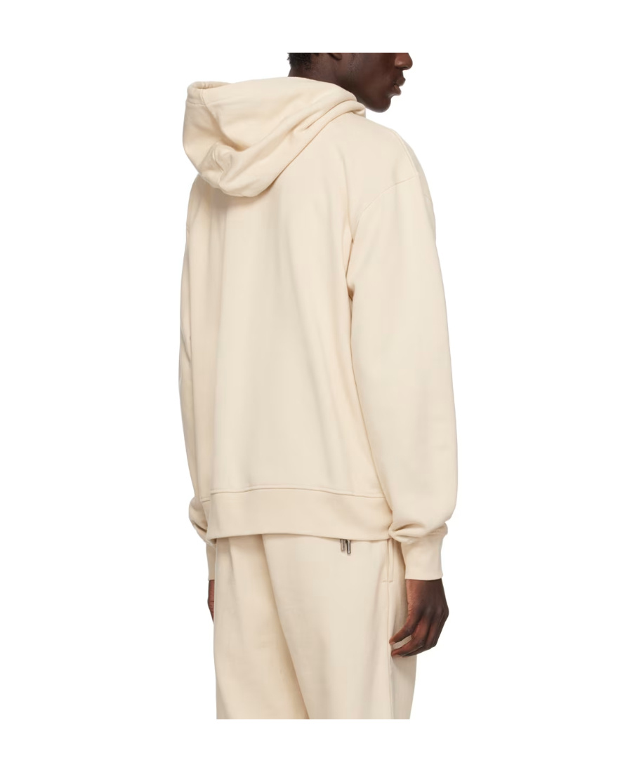 Jacquemus Le Sweatshirt Embroidered Logo Hoodie In Neutral