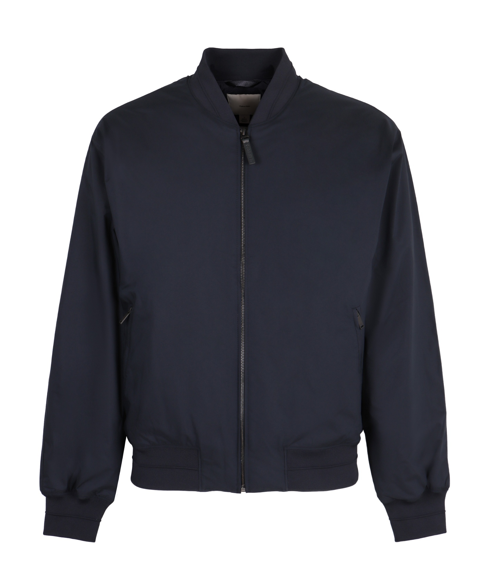 Calvin Klein Bomber Jacket In Technical Fabric In Black