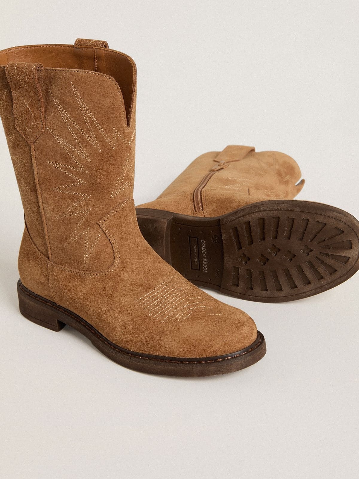 Golden Goose Wish Boots In Brown