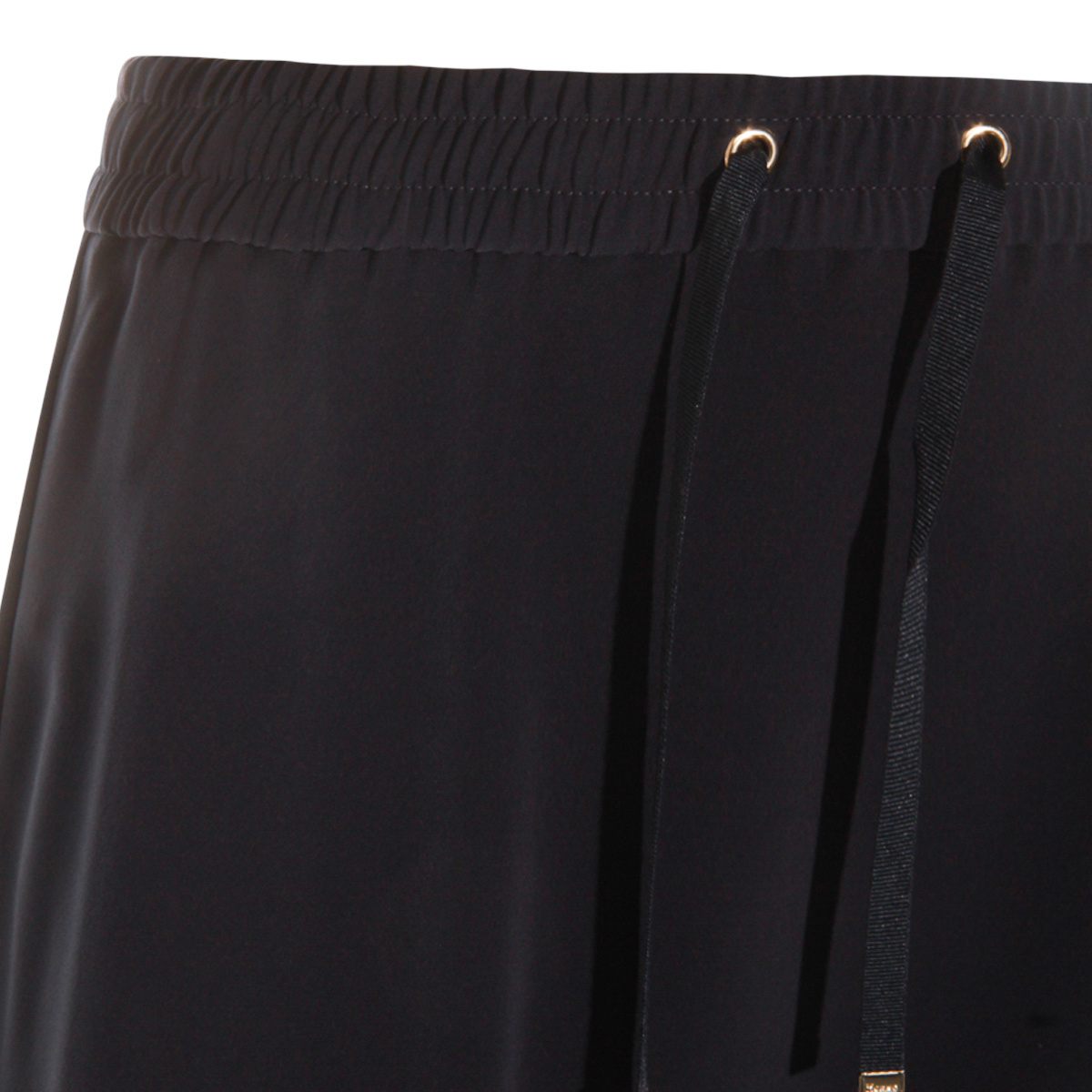 Herno Drawstring Flared Skirt In Black