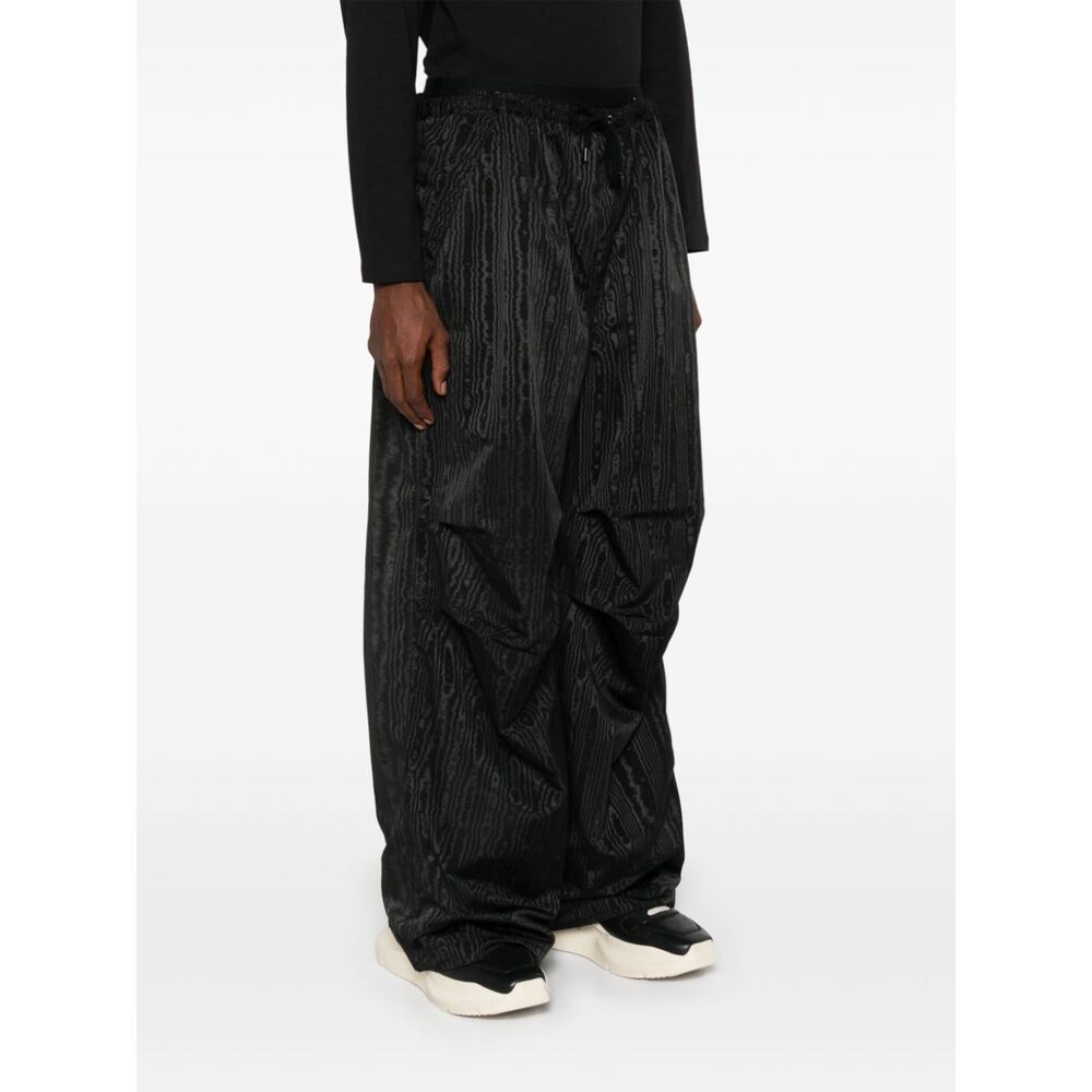 Marine Serre Wide-leg Casual Pants In Black