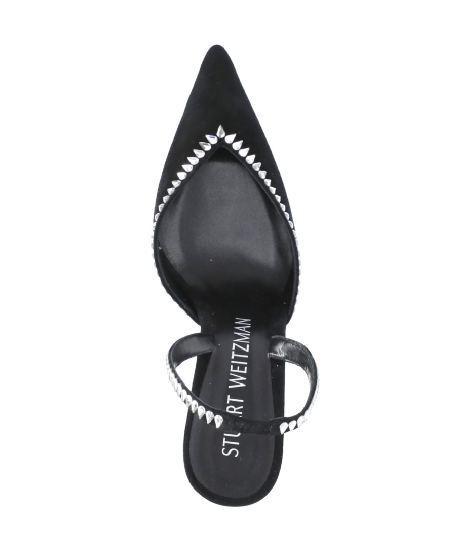 Stuart Weitzman Gemcut Xcurve Pointed-toe Pumps In Black