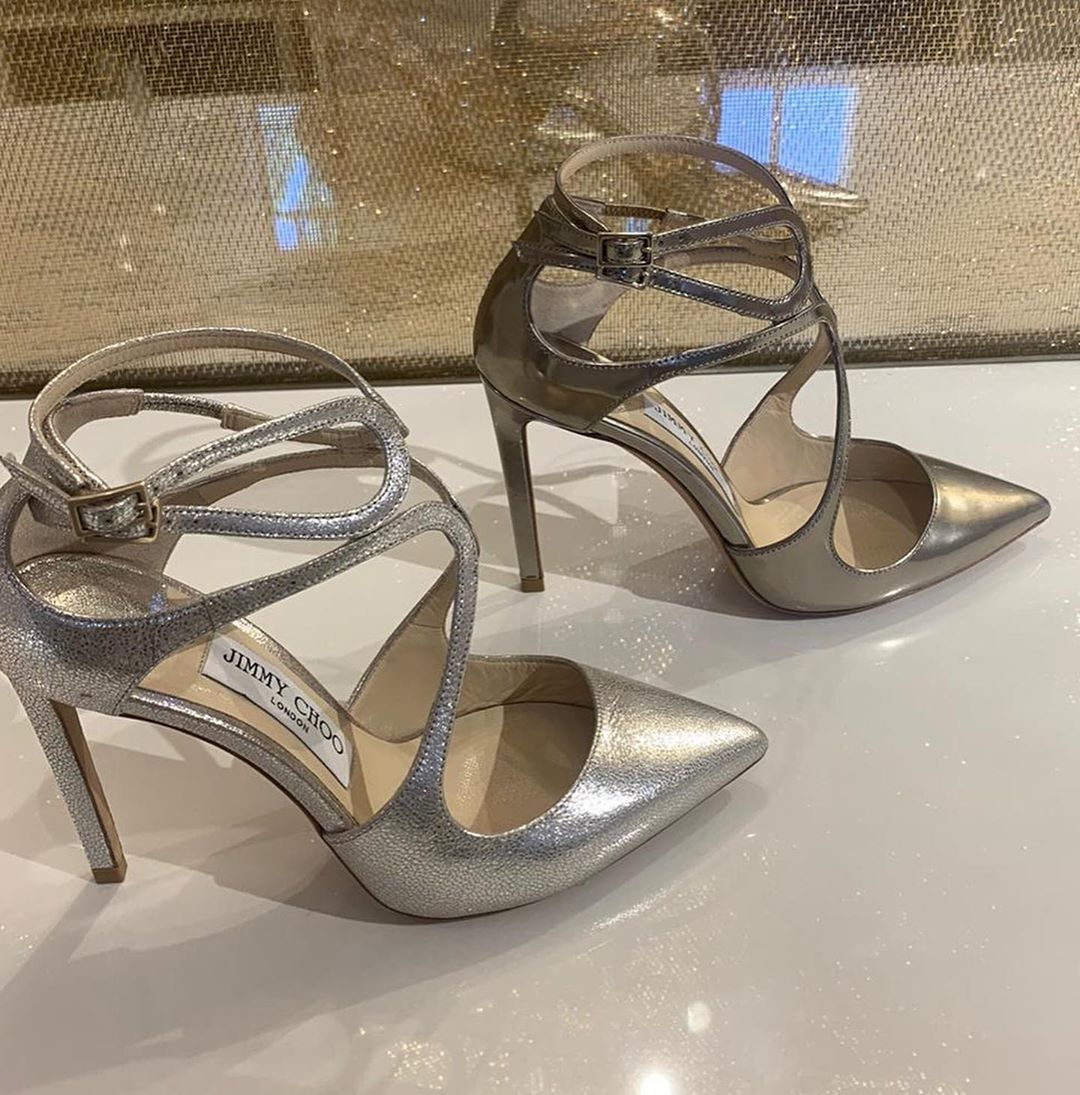 Jimmy Choo Pointed Stilettos In Gray