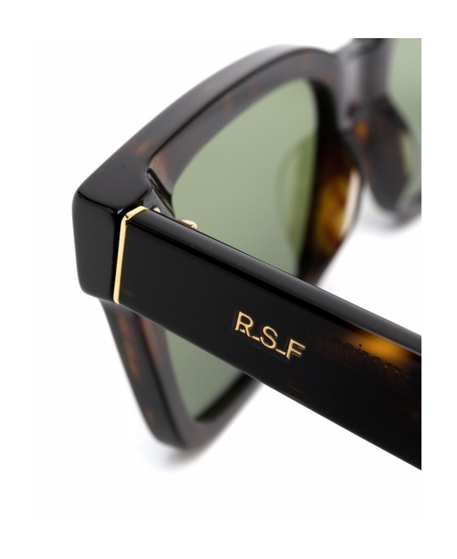 Retrosuperfuture Tortoiseshell Pattern Square Sunglasses In Black