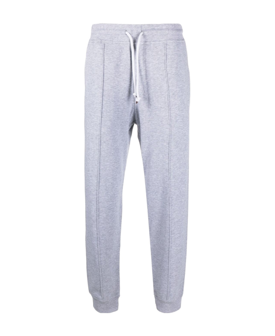 BRUNELLO CUCINELLI DRAWSTRING-WAISTBAND STRETCH-COTTON TRACK PANTS
