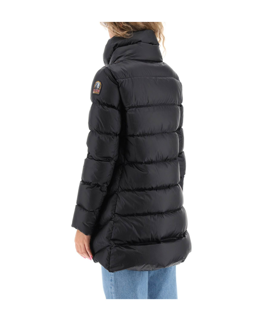 Parajumpers Long-sleeved Zipper Down Jacket In Black