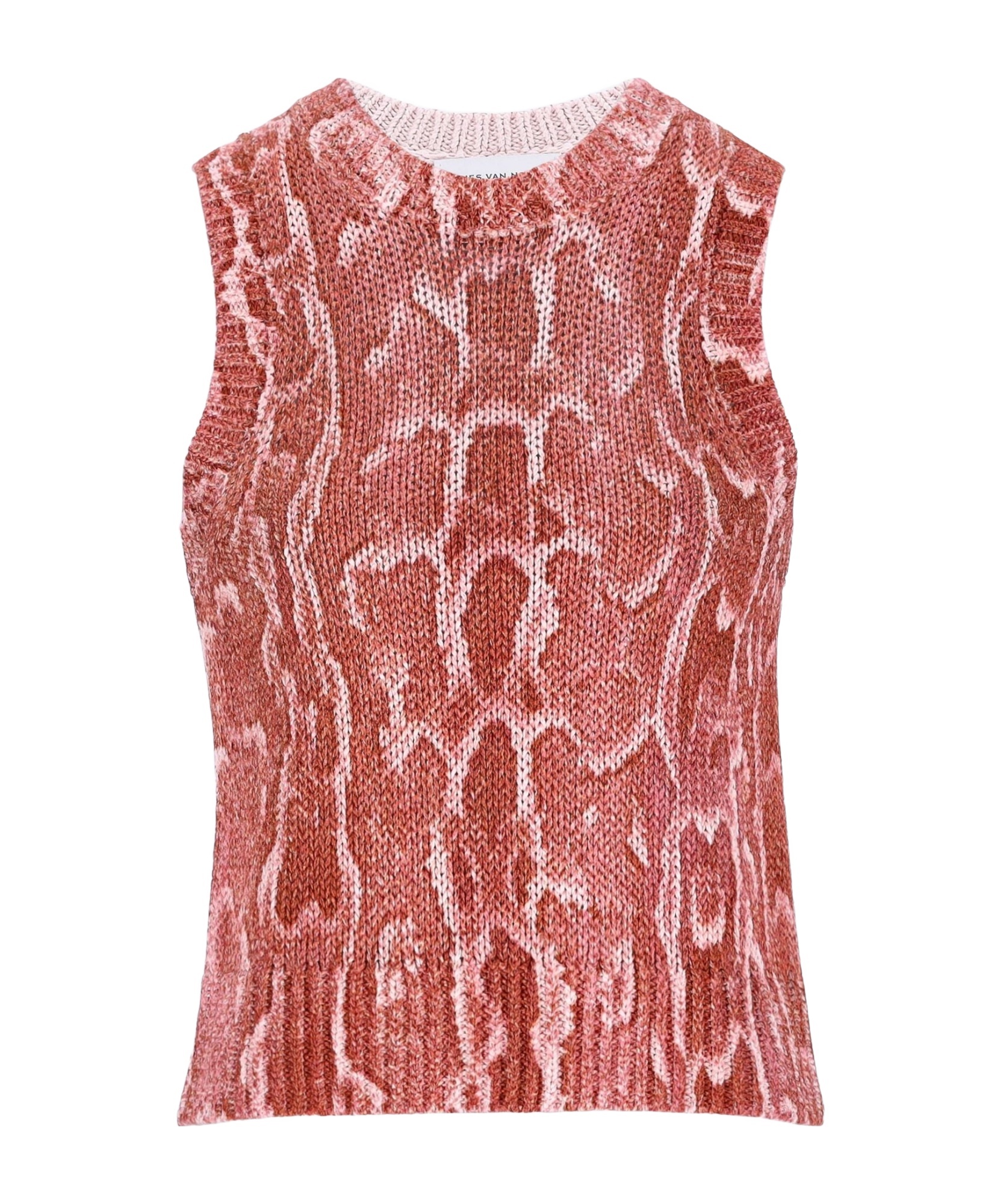 Shop Dries Van Noten Sleeveless Sweater In Pink