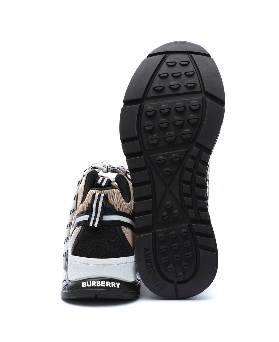 Burberry Mesh Low-top Casual Shoes In Brown