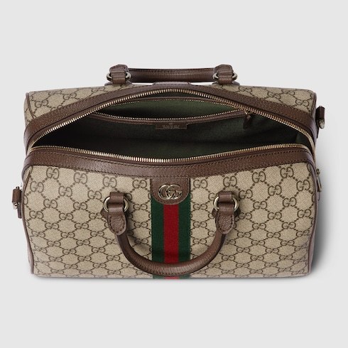 Gucci Ophidia Large Boston Bag In Brown