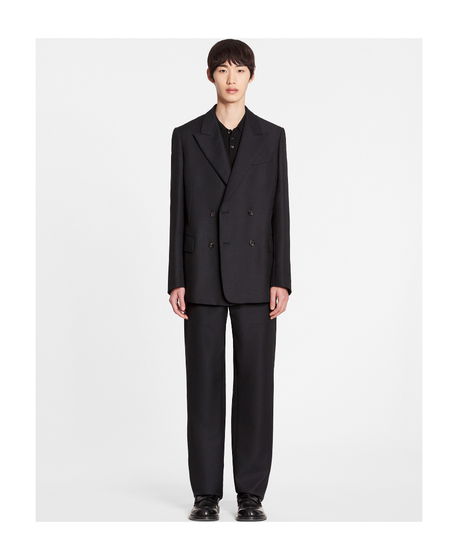 Lanvin Straight-leg Tailored Trousers In Black