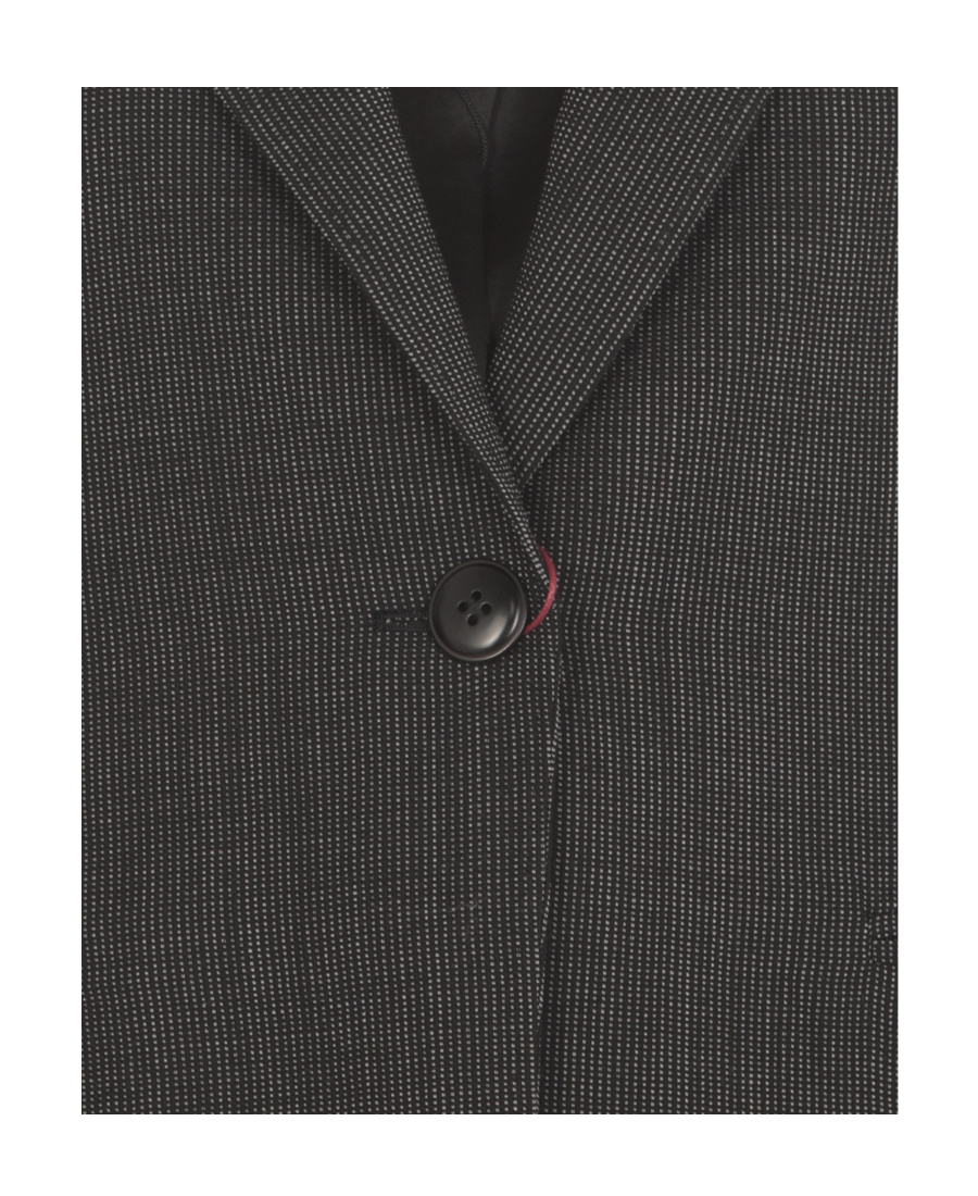 Max Mara Single-breasted Suit Jacket In Black